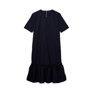 black peplum shift dress