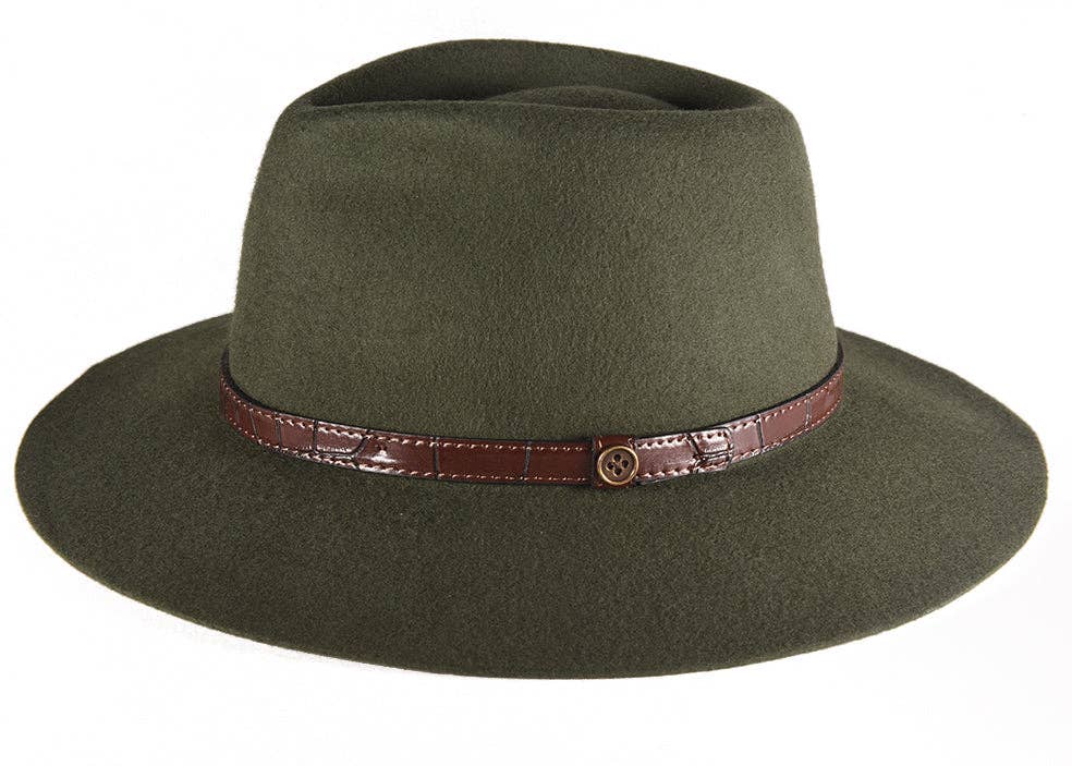 The DiNgo Felt Hat - Forest Green: Green / M-L