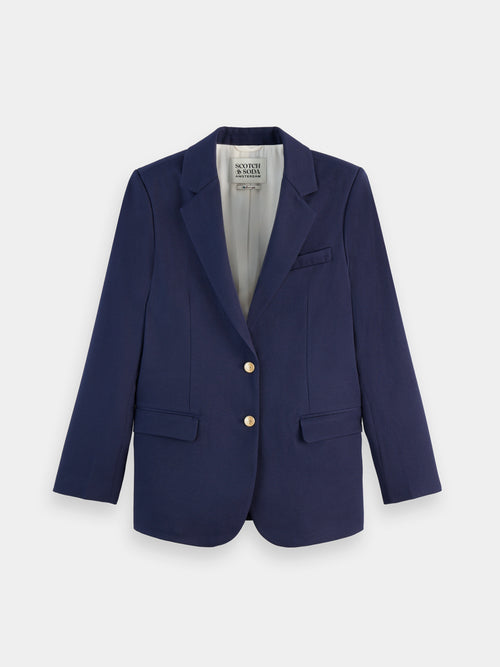 Boyfriend Gaberdine Blazer