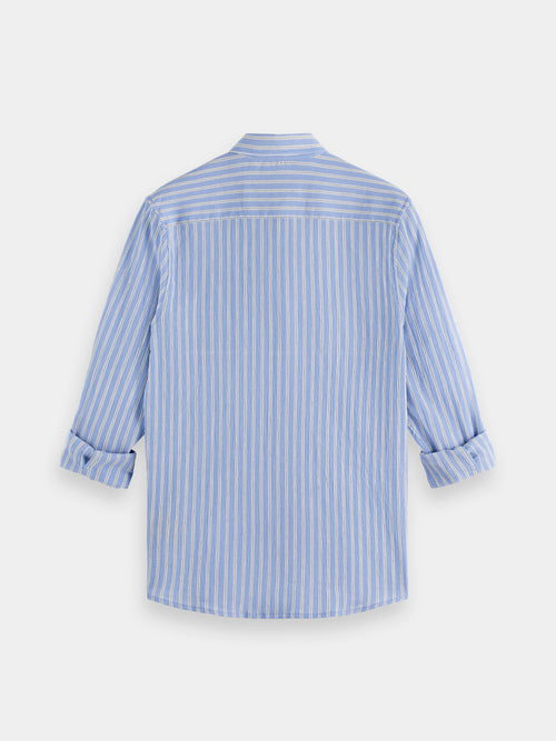 Crinkle Striped Shirt