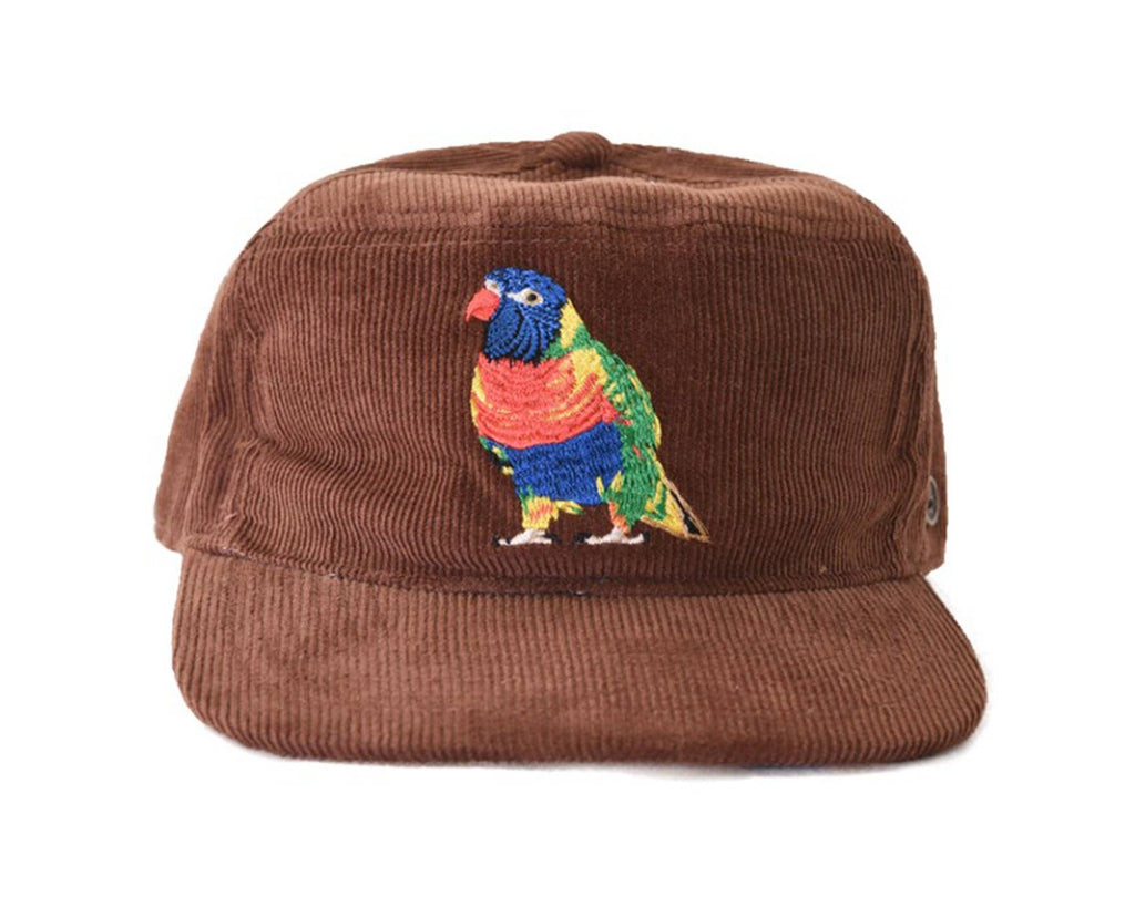 The Stash Cap - Corduroy - Brown Rainbow: Brown / One Size