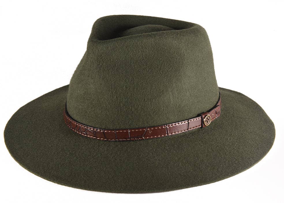 The DiNgo Felt Hat - Forest Green: Green / M-L